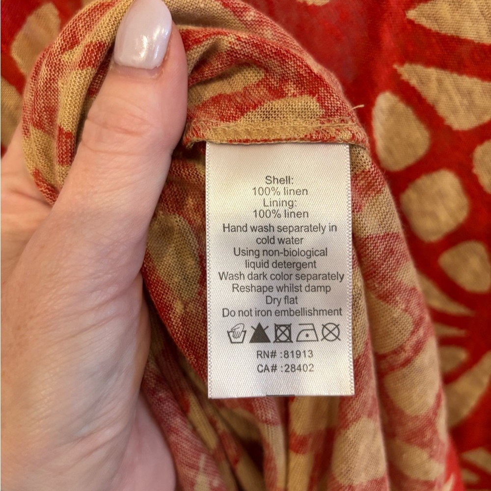Plenty Tracy Reese Anthropologie Surplice Sack Dress. Size L missing tie belt. - Picture 3 of 4